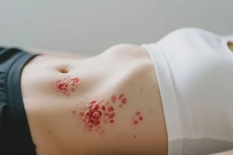 女人肚子上出現(xiàn)濕疹不管它會(huì)自己痊愈嗎(圖4)