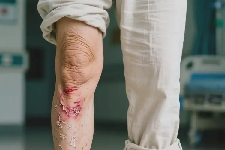 老人大腿上容易起湿疹不管它会自己痊愈吗(图2)