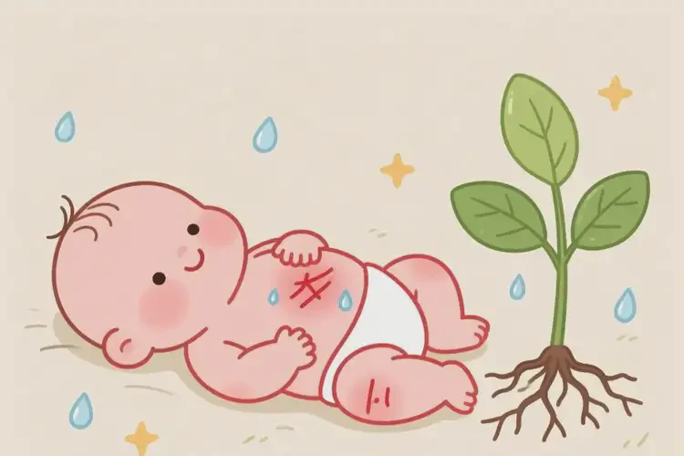 孩子肚子上經(jīng)常起濕疹不管它會自己自愈嗎(圖3)