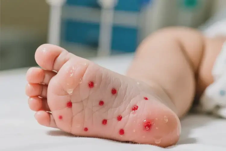 寶寶腳上出濕疹不管它會(huì)自己痊愈嗎(圖4)