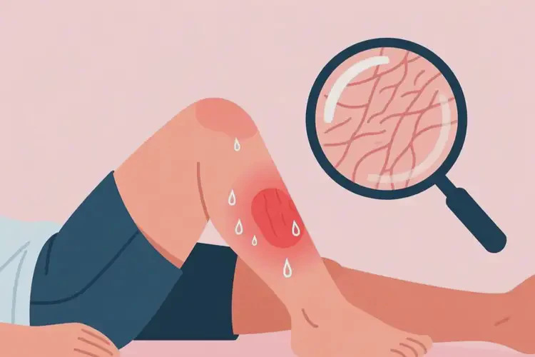 男人小腿容易起濕疹能不能根治(圖1)