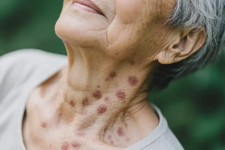 老年人脖子容易起濕疹不管它會自己自愈嗎(圖2)