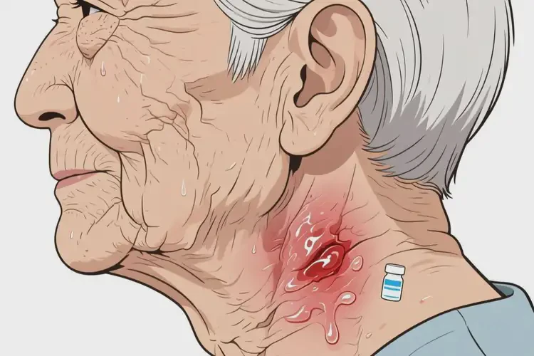 高齡老人脖子上出現(xiàn)濕疹不管它會(huì)自己自愈嗎(圖2)