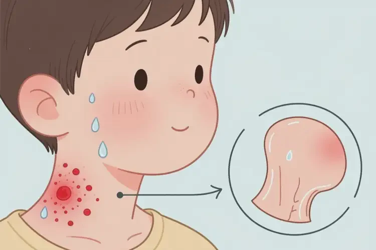 孩子脖子出濕疹可不可以根治(圖3)