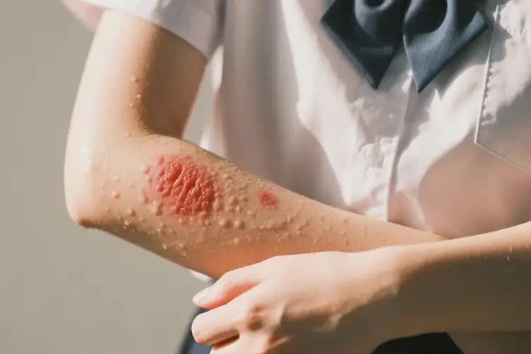 大學(xué)生手臂上長濕疹能不能徹底自愈(圖2)