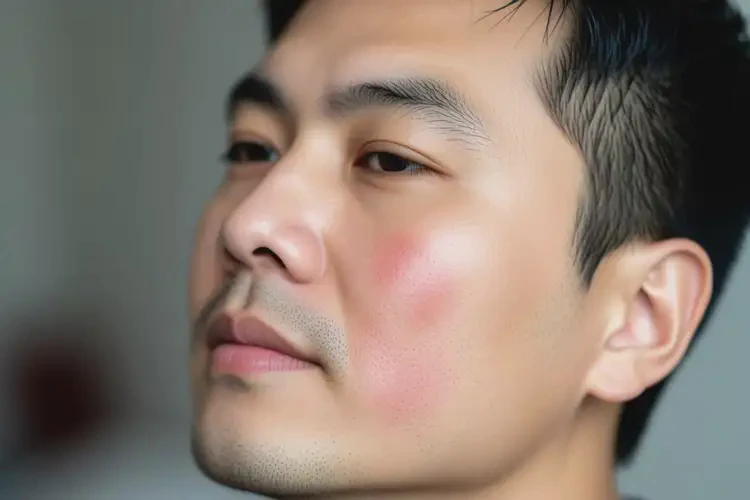 男性面部長濕疹能夠徹底治愈嗎(圖2)