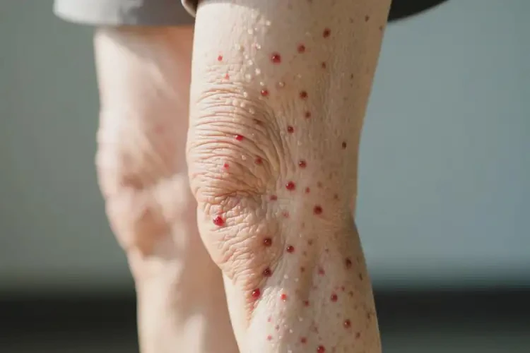 老人大腿上經(jīng)常起濕疹不管它會(huì)自己自愈嗎(圖2)