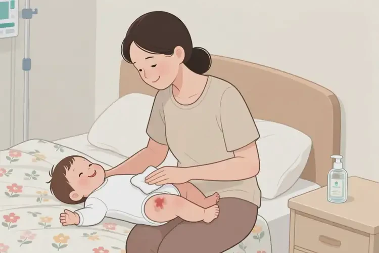 幼儿屁股上偶尔长湿疹不管它会自己好吗(图1)