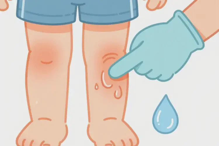 孩子小腿上出濕疹可不可以根治(圖1)