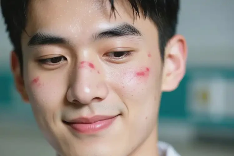 青年人臉上有濕疹能徹底自愈嗎(圖2)