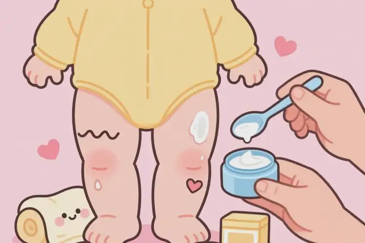 宝宝大腿上偶尔长湿疹可不可以根治(图1)