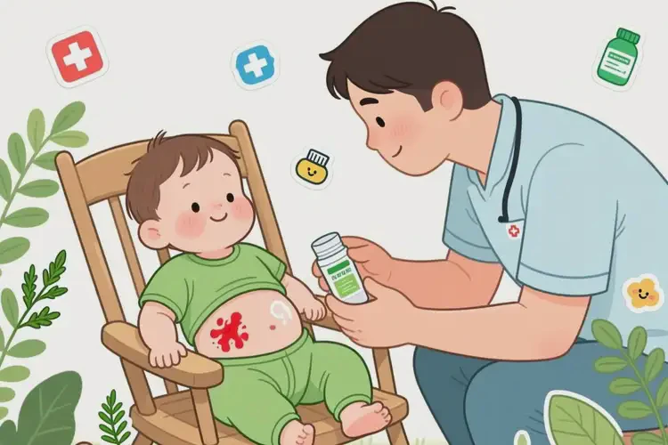 幼儿肚子上长湿疹不管它会自己痊愈吗(图1)