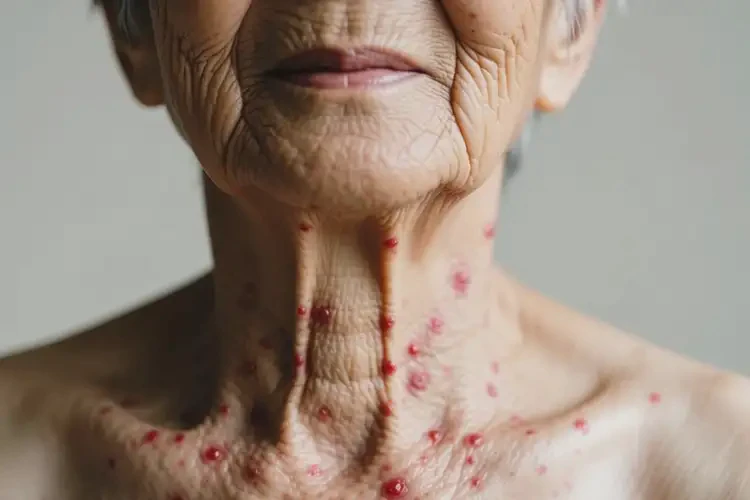 老人脖子上出現(xiàn)濕疹可不可以根治(圖2)