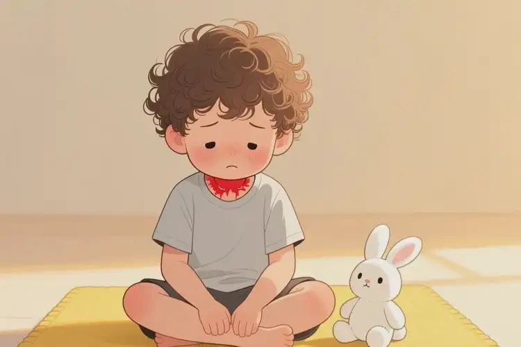 小學(xué)生脖子上長(zhǎng)濕疹不管它會(huì)自己好嗎(圖2)