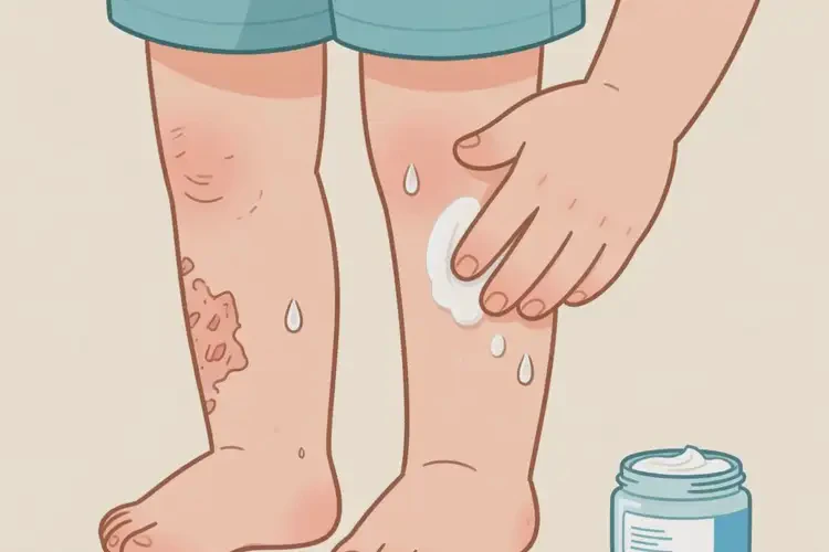 孩子小腿上出濕疹可不可以根治(圖4)