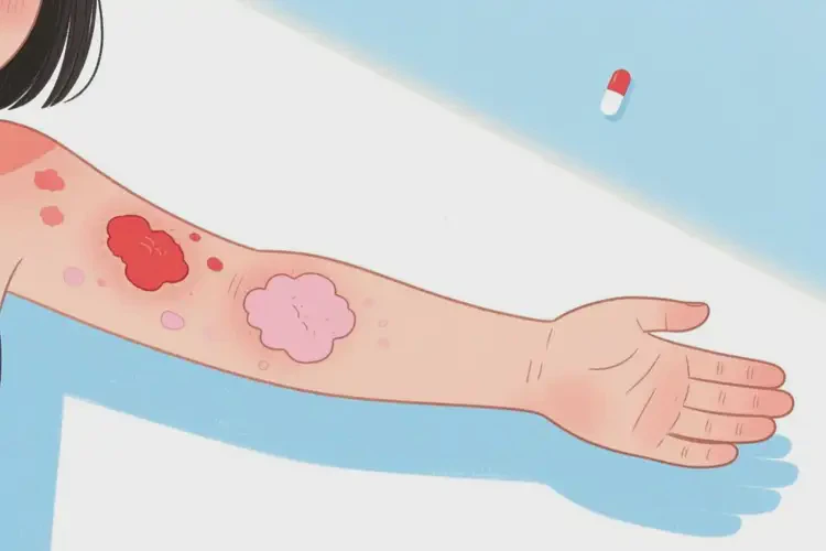 女生手臂起濕疹能靠自己自愈嗎(圖2)