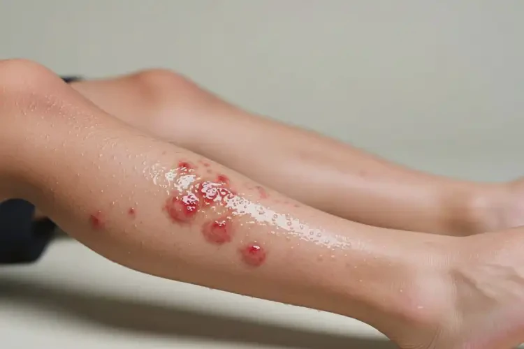 青少年小腿出濕疹不管它會自己痊愈嗎(圖1)