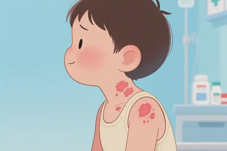 小孩脖子上偶爾長(zhǎng)濕疹不管它會(huì)自己自愈嗎(圖4)