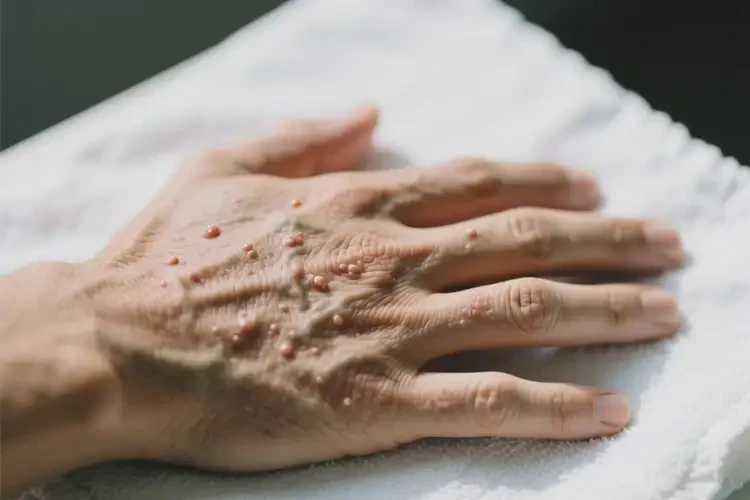 男性手上經(jīng)常長濕疹不管它會自己好嗎(圖1)