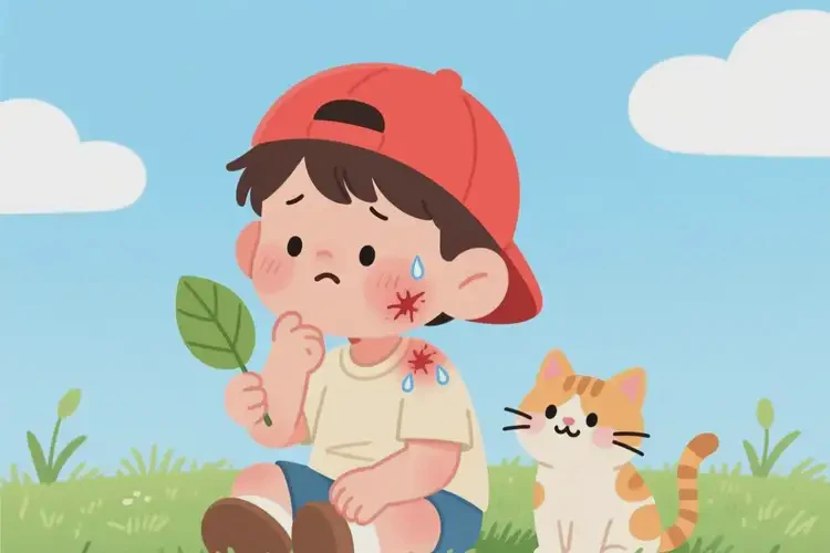 小學生脖子長濕疹不管它會自己自愈嗎(圖2)