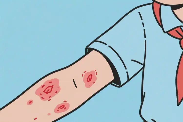 小學(xué)生手臂上起濕疹不管它會自己自愈嗎(圖4)