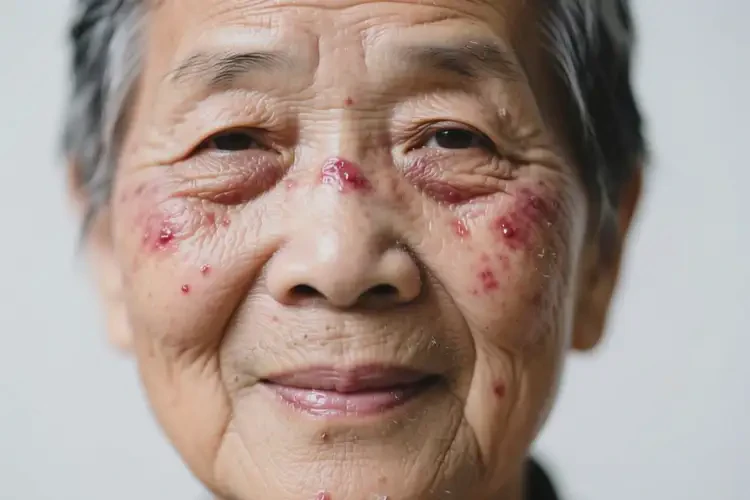 老年人面部出現(xiàn)濕疹不管它會自己好嗎(圖2)