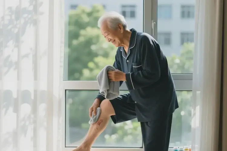 高齡老人大腿上出現(xiàn)濕疹能不能根治(圖2)