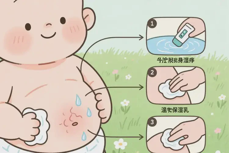 寶寶肚子出濕疹可不可以徹底自愈(圖3)