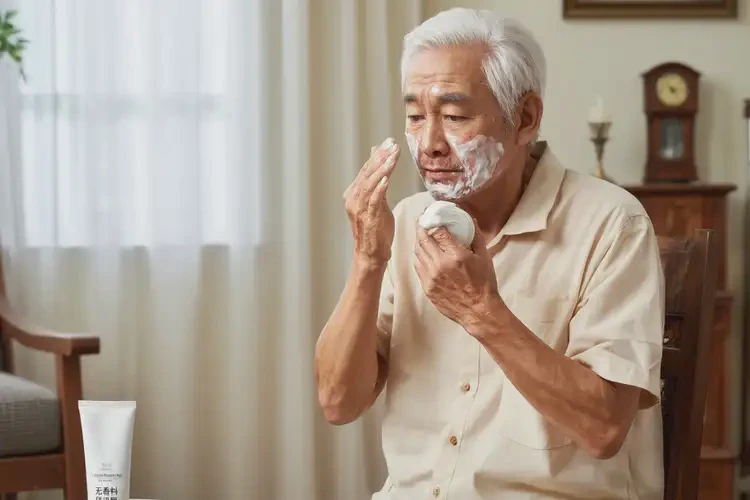 老人面部起濕疹能夠徹底治愈嗎(圖2)