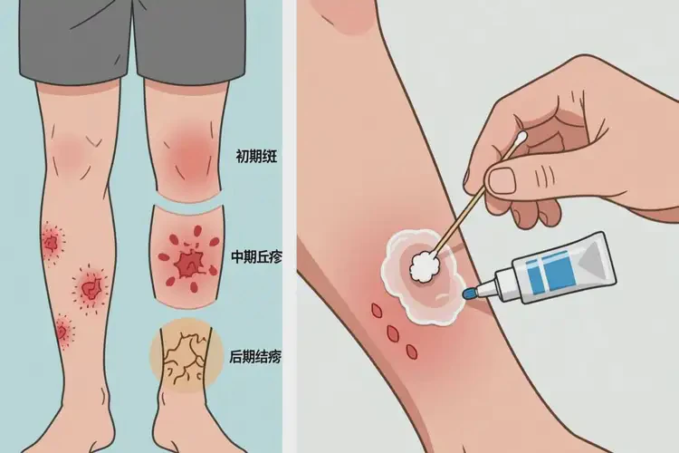 男人小腿容易長(zhǎng)濕疹能不能根治(圖2)