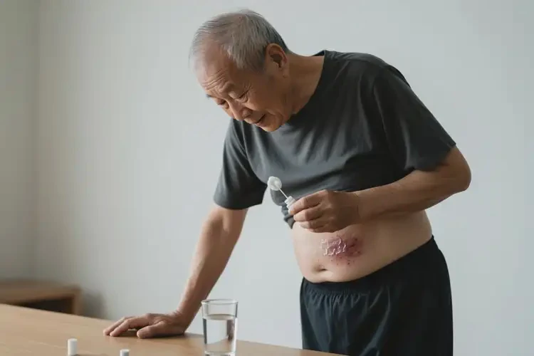 高齡老人肚子上長濕疹能不能根治(圖1)