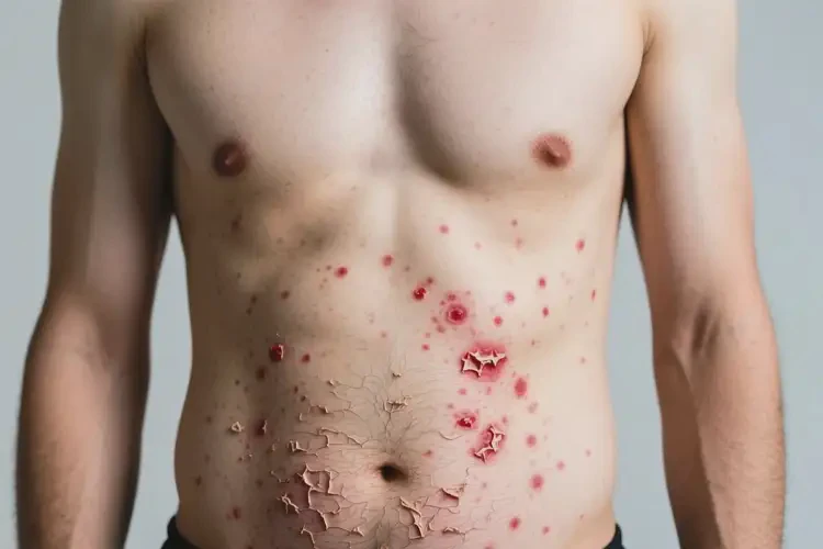 男人肚子上有濕疹能不能根治(圖2)