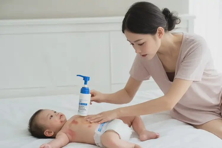 寶寶大腿上出現(xiàn)濕疹不管它會自己好嗎(圖2)