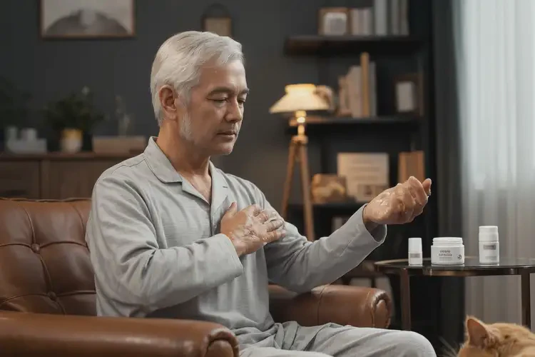 老人臉上容易起濕疹不管它會自己痊愈嗎(圖2)