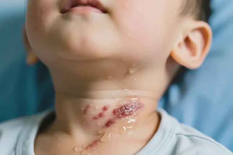 小孩脖子上經(jīng)常長濕疹可不可以根治(圖4)