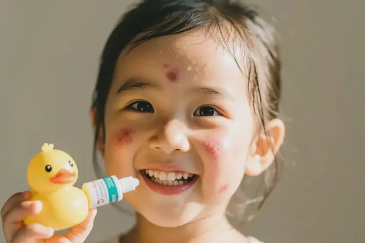 兒童臉上有濕疹能夠徹底治愈嗎(圖1)