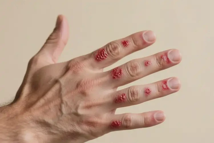 男性手上經(jīng)常長濕疹不管它會自己好嗎(圖4)