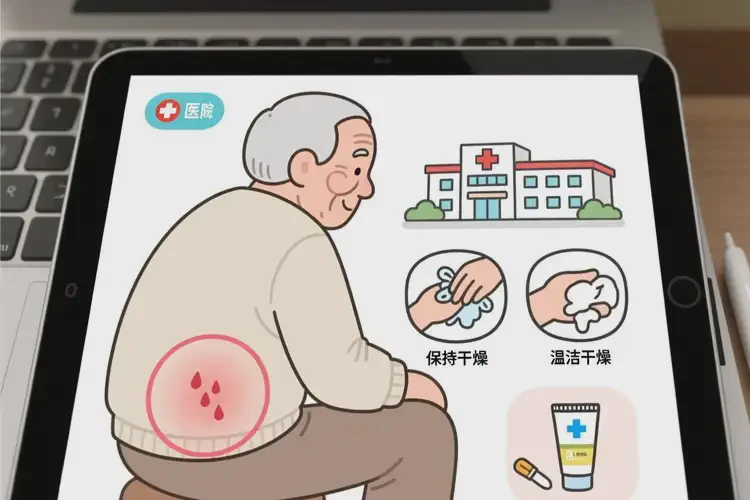 老人屁股有濕疹能徹底自愈嗎(圖1)