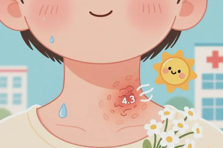 孩子脖子上容易起濕疹能徹底自愈嗎(圖2)