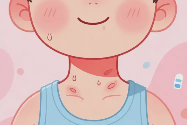 小孩脖子上偶爾長(zhǎng)濕疹不管它會(huì)自己自愈嗎(圖1)