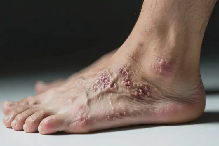 男生腳上經(jīng)常起濕疹能靠自己自愈嗎(圖2)