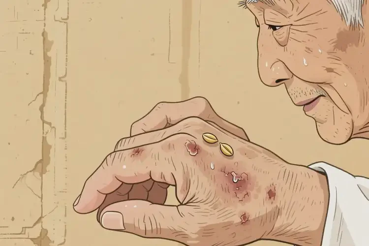 老年人手上容易長濕疹可以徹底自愈嗎(圖1)