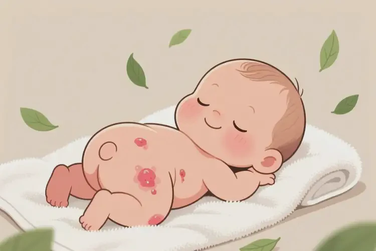 新生兒屁股長濕疹能徹底自愈嗎(圖2)