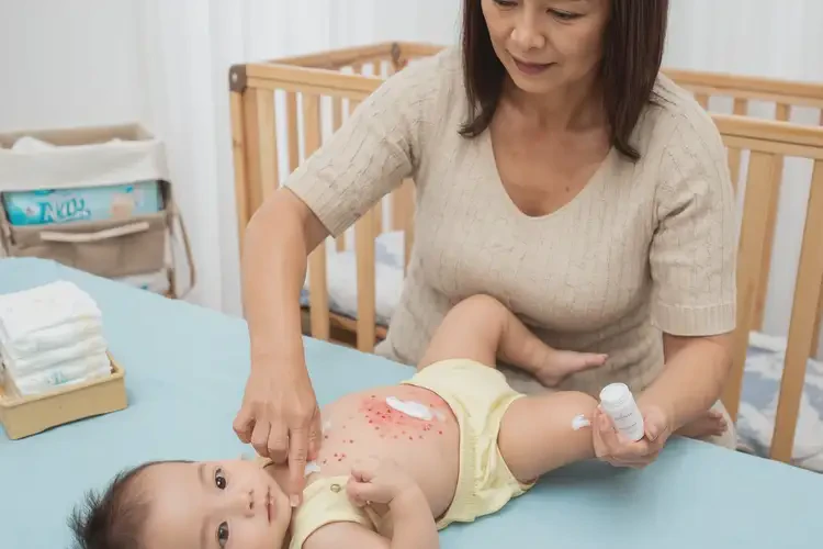 嬰兒肚子上起濕疹能徹底自愈嗎(圖3)