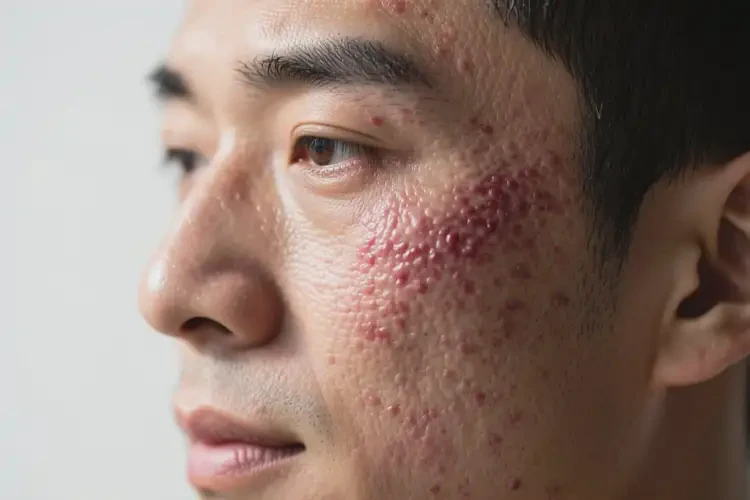 男性面部長濕疹能夠徹底治愈嗎(圖4)