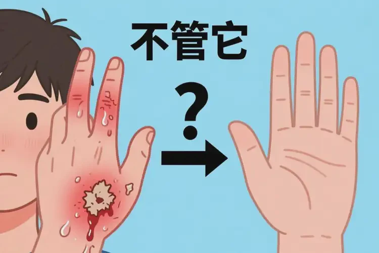 男生手上長(zhǎng)濕疹不管它會(huì)自己好嗎(圖2)