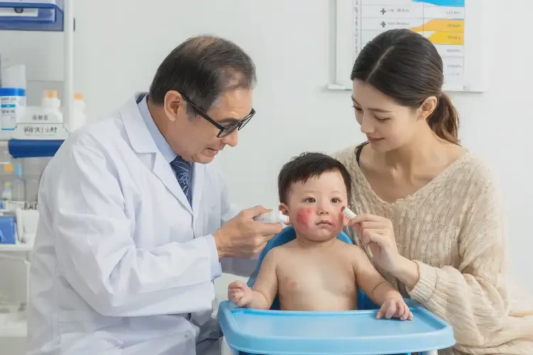 嬰兒面部經(jīng)常起濕疹不管它會(huì)自己自愈嗎(圖2)