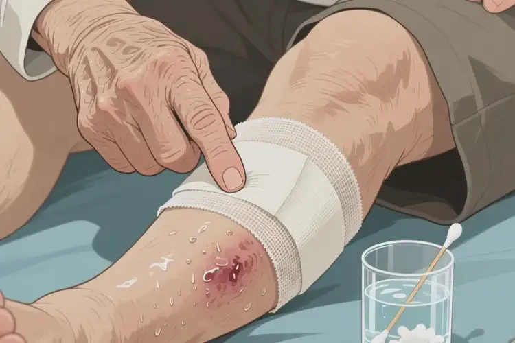 高齡老人小腿上容易長濕疹能不能根治(圖1)