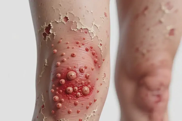 女人大腿上出濕疹不管它會自己好嗎(圖3)