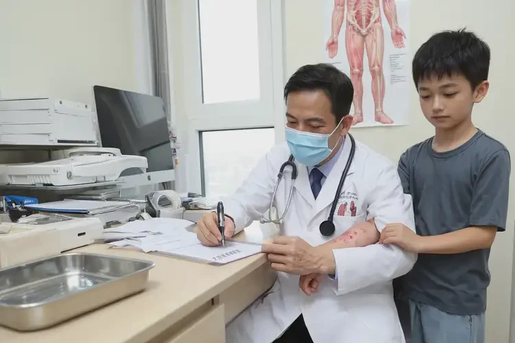 兒童手臂上出濕疹不管它會(huì)自己好嗎(圖2)